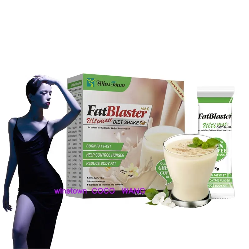 fat blaste diet shake slim green coffee vanilla milk substitute milkshake powder slimming weight loss Meal Replacement Powder