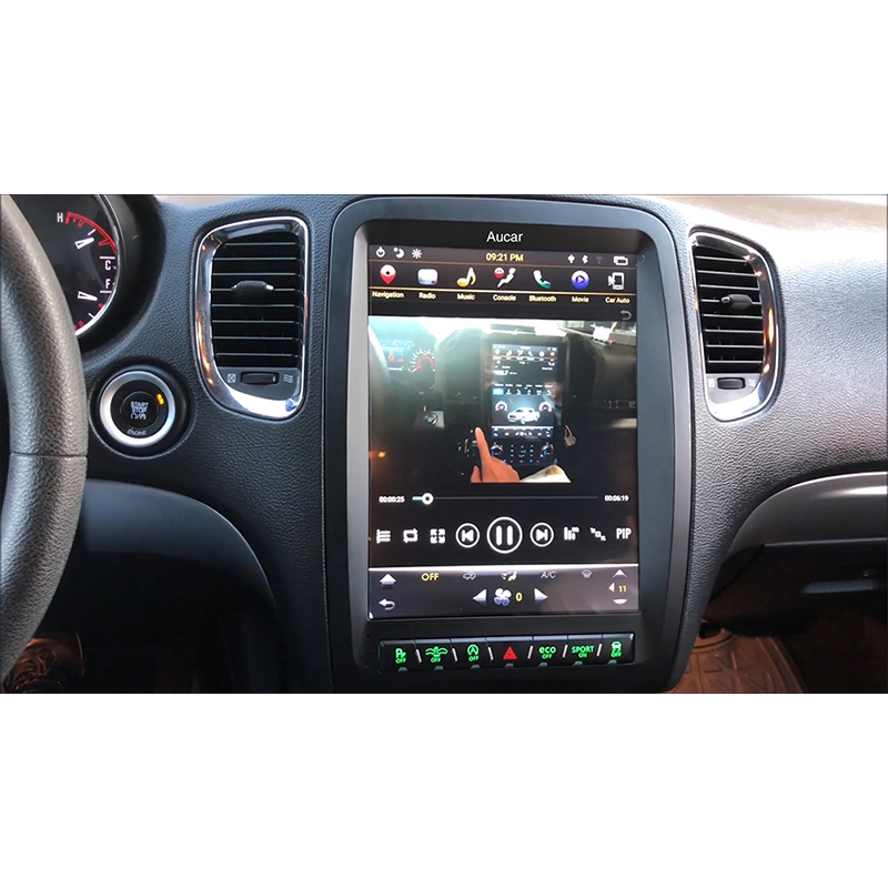 Aucar 12,1 "Tesla стиль мультимедиа автомобильное радио для Dodge Durango 2011-2019 Android 9,0 GPS Навигация стерео 2din головное устройство