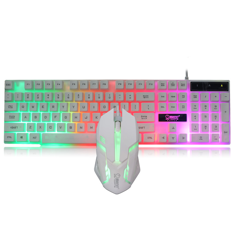 Новая Проводная игровая клавиатура k9 и мышь с RGB-подсветкой