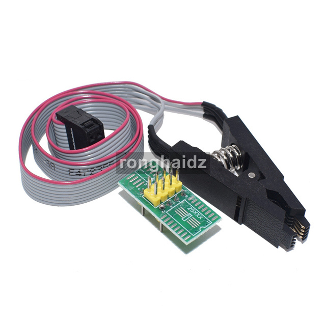 SOIC8 SOP8 зажим испытания для EEPROM 93CXX/25CXX/24CXX программирование в цепи на USB программист TL866CS TL866A EZP2010