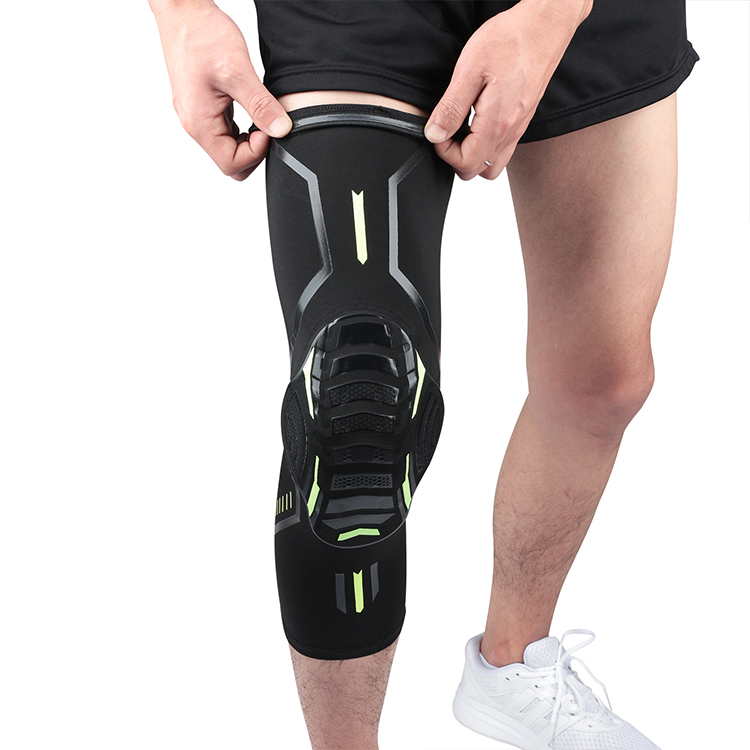 2021 OEM Sports Elastic Compression Basketball Volleyball Knee Pads Sleeves Knee Protector Brace