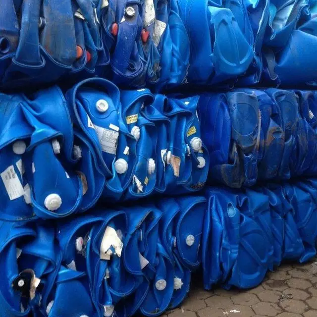 HDPE барабанная переточка/HDPE голубые барабанные хлопья/HDPE барабанные ломы по низкой цене