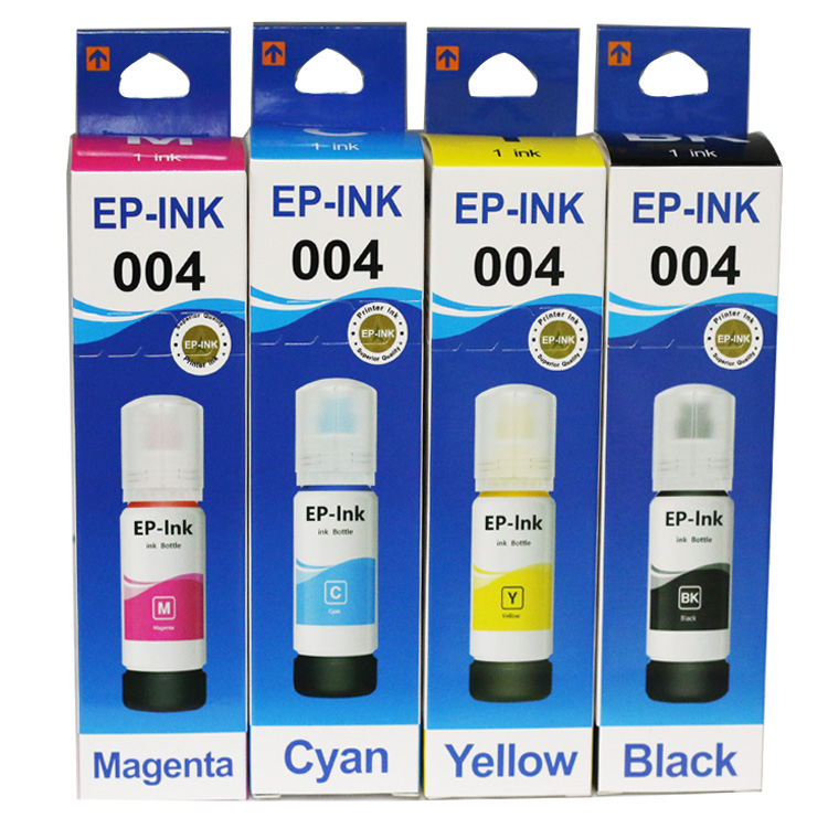65ml NEW Refill Ink for 003 004 005 504 series for EP L3115 L3116 L3117 L3156 L3106 L3119 L3158 L3118 L3108 printer