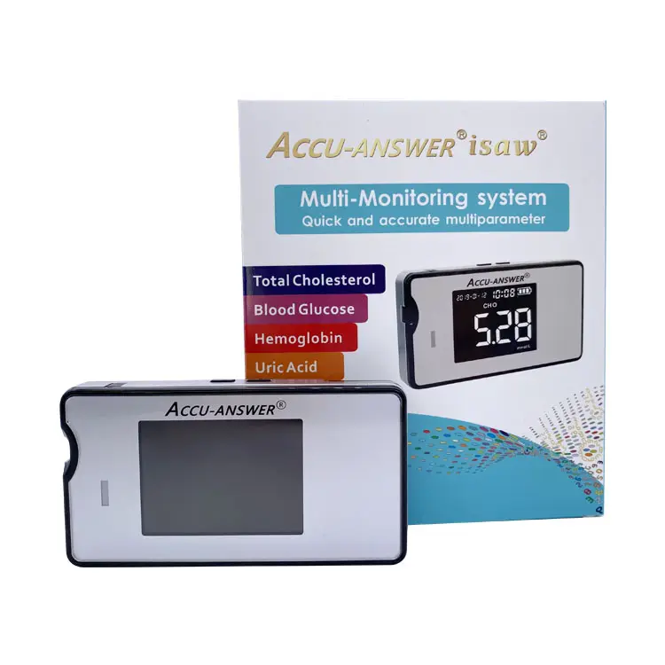 Simple 4 in 1 Multi-Monitoring meter total cholesterol hemoglobin uric acid glucose meter LBM-01