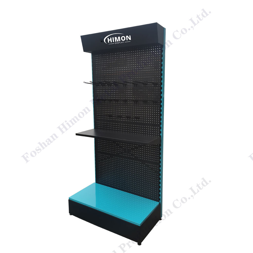Customize Metal Pegboard Accessories Display Stand Store Shops Power Tool Display Stand Rack With Hooks