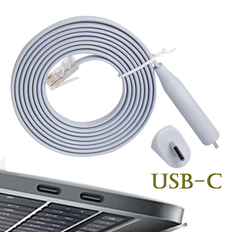 Подключи и работай RS232 Последовательный кабель WIN10 FTDI FT232RL USB Type C к консоли RJ45 для коммутатора маршрутизатора Cisco