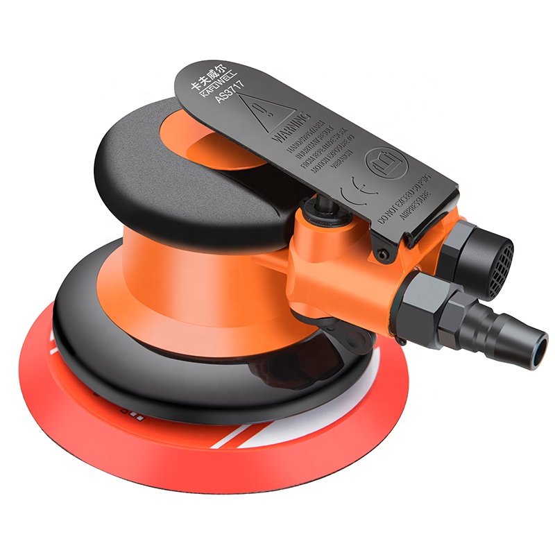 KAFUWELL AS3717 High Speed 5 Inch Industrial Orbital Car Wood Polishers Sander 1/4" Pneumatic Polishing Machine