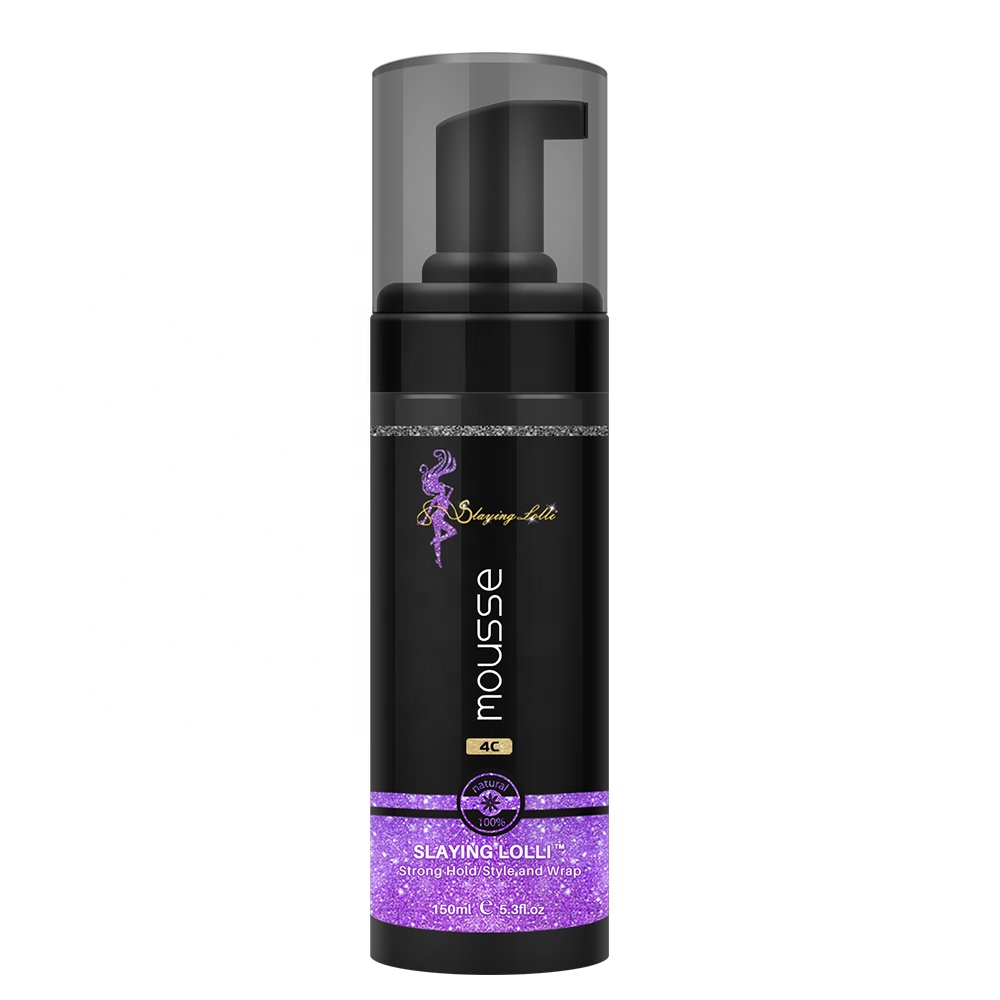 SLAYING LOLLI BRANDED or private label hair styling mousse for wigs