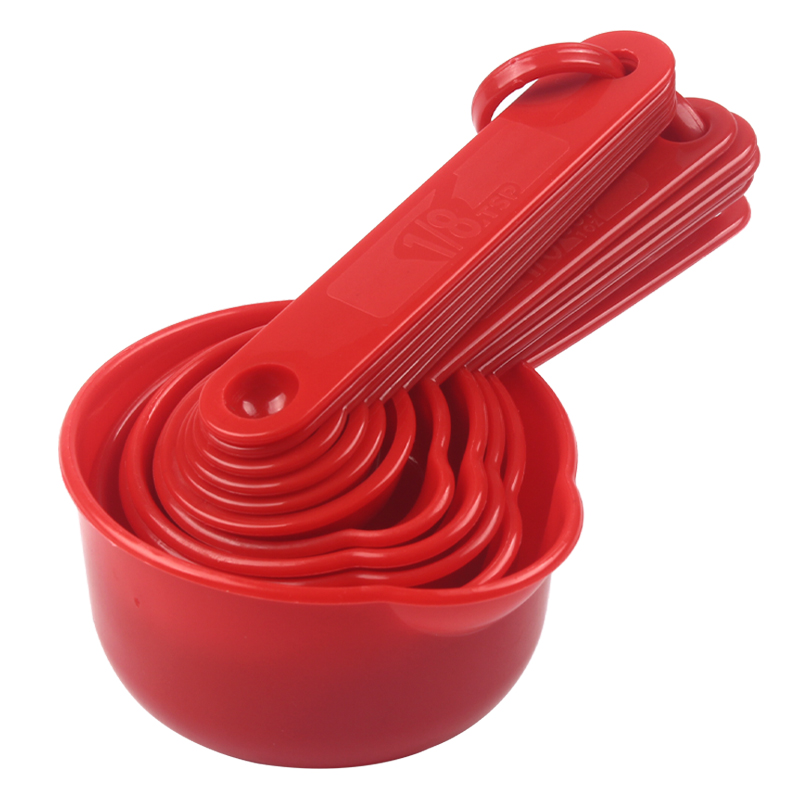 Kitchen Measuring Tools Plastic Cooking Baking Measuring Cups And Spoons Set