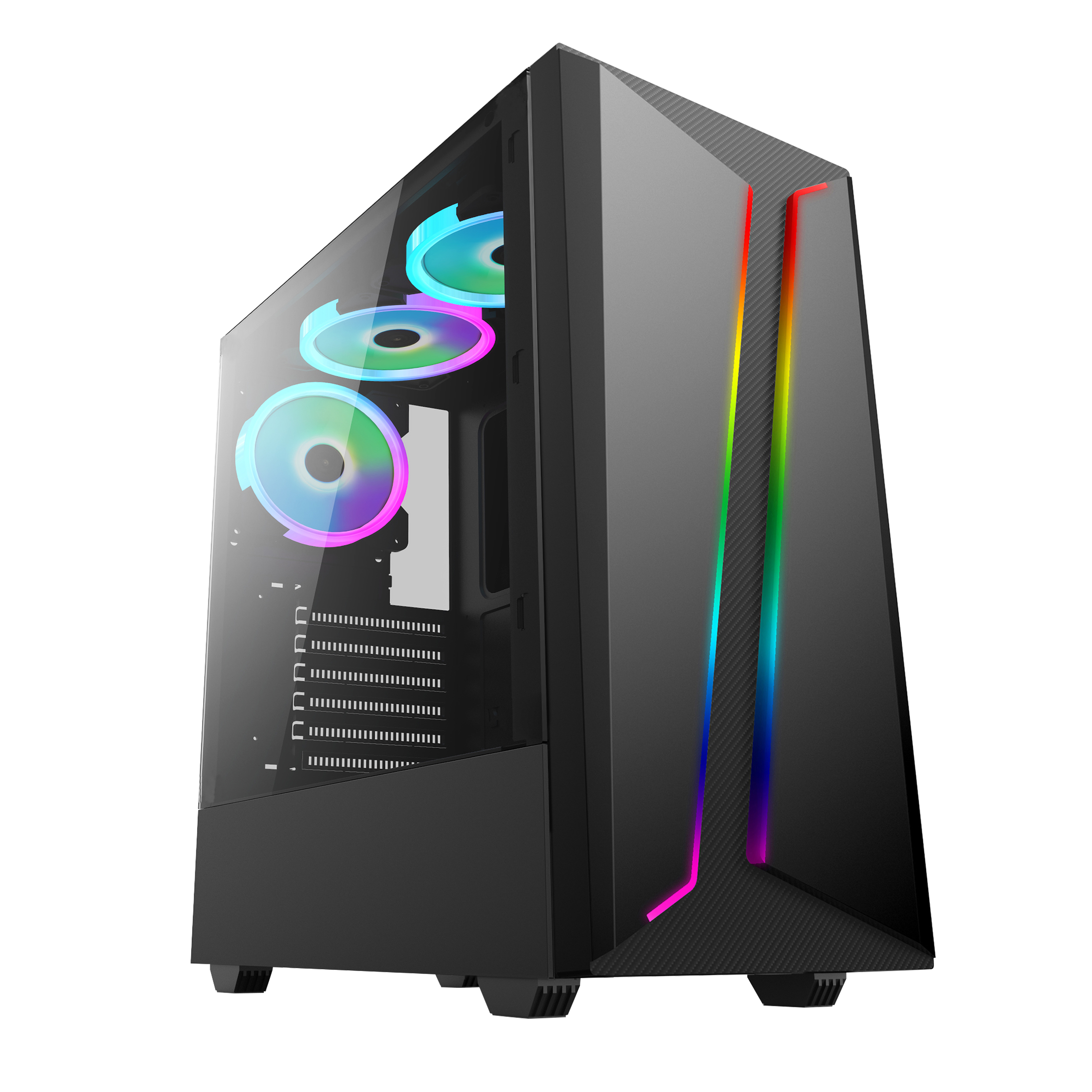 OEM чехол pc OEM бренд компьютерный стол все в одном Таможенный логотип Заказная прозрачная боковая панель Полная башня ATX компьютерный ПК чехол для игр