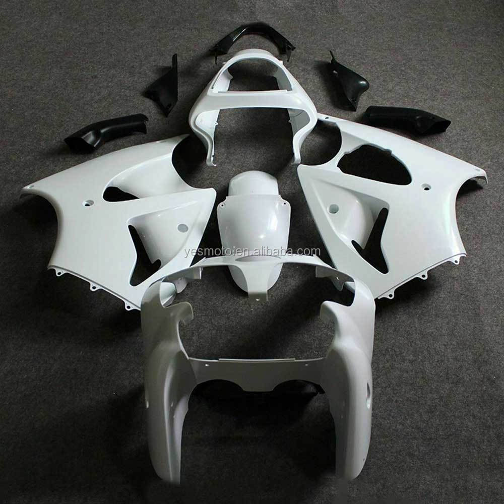 Неокрашенный обтекатель для Kawasaki ZX6R 2000-2002 ZZR600 2005-2008