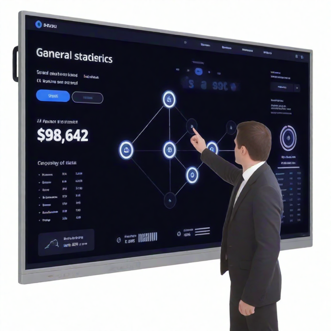 Smart Board For School Teaching Interact White Board Electronic Touch Screen Digital Flat Panel 86 Inches Interactive Whiteboard