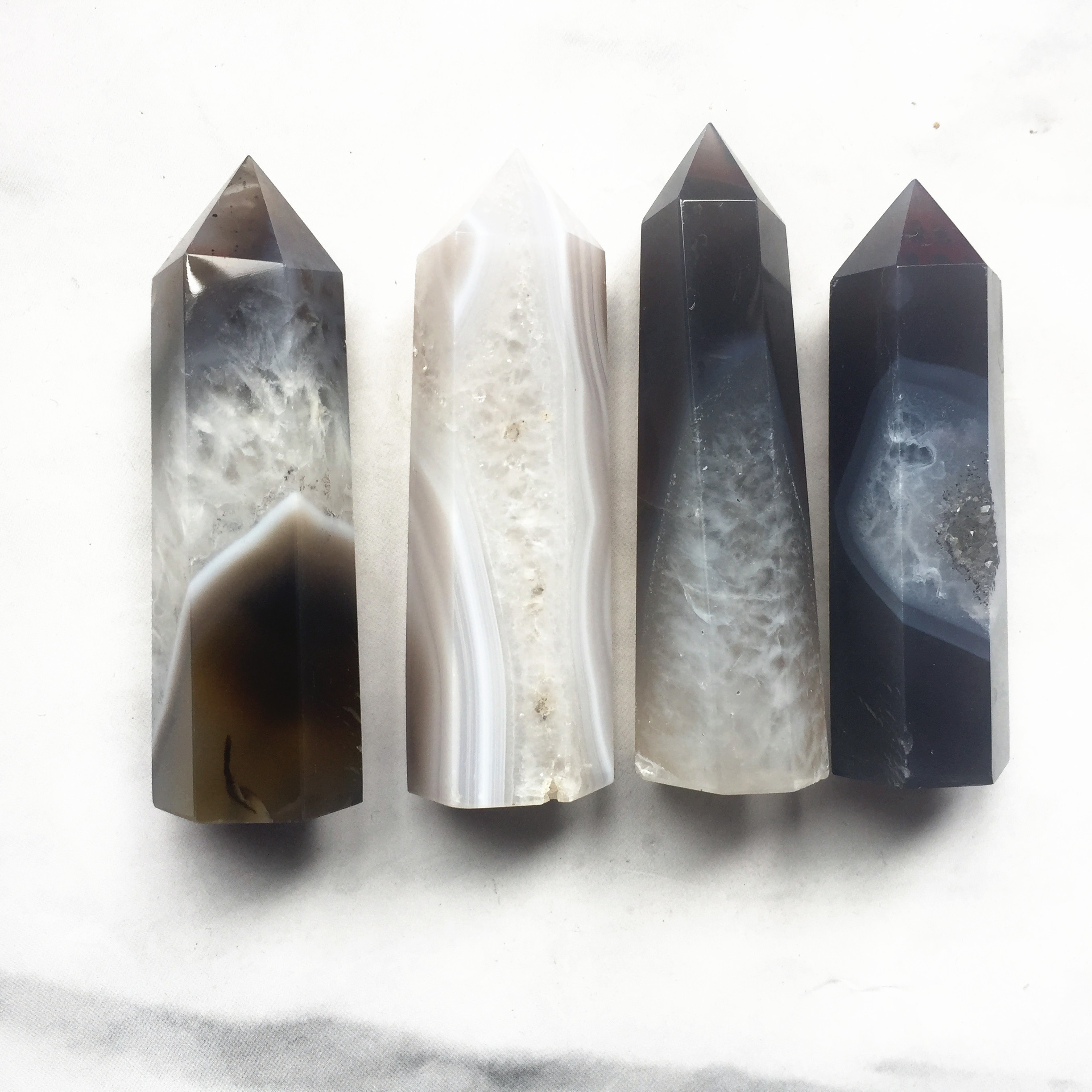 Wholesale High Quality Gemstone Point Agate Geode Wand Healing Stones Obelisks Crystal Towers