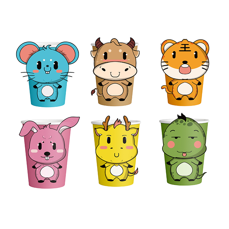Customized logo printed party disposable paper cup disposable eco friendly biodegradable paper cups