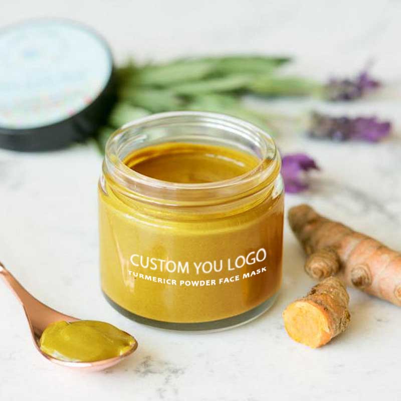 Natural Organic Turmeric Mask for Facial Lightening, Whitening Face Mask with Licorice, Turmeric Powder, Rose