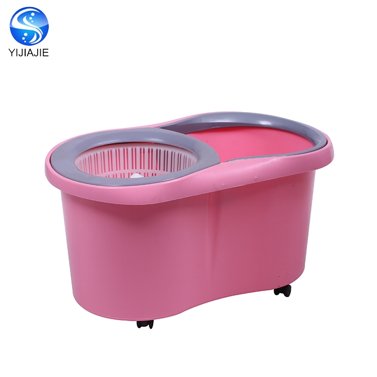 Hot Sale Household Cleaning Tool&Accessories Plastic Round Handfree 360 Rotating Magic Mop Bucket Set Home Office Floor Cleaning