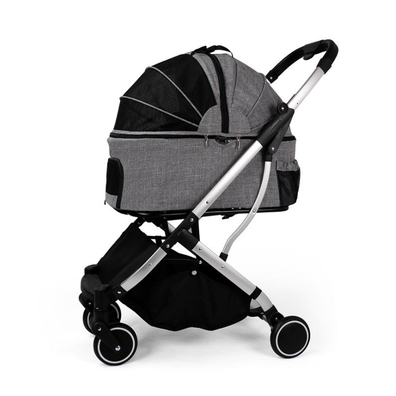 Wholesale Separate Best Selling Double Pet Stroller Detachable One Hand Fold Up Pet Stroller Luxury Dog Large Pet Stroller
