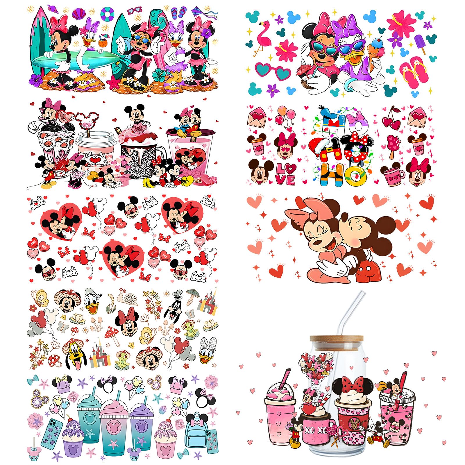 Accept Personalized Custom Printing Fashion 16 20 24oz UV DTF Impresiones Cup Wrap Designs Transfers Stickers Label
