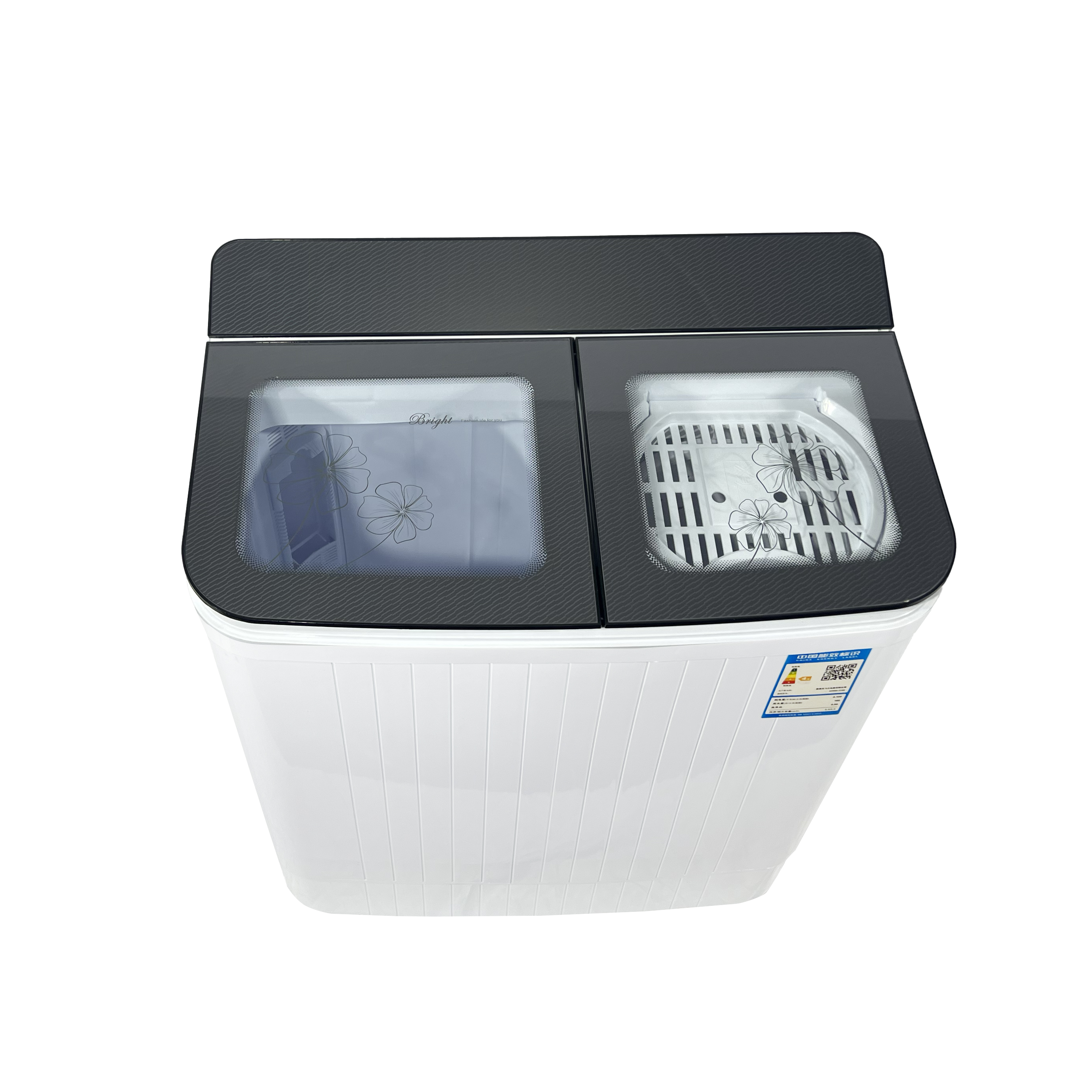 14kg Industrial Laundry Machine Semi Auto Twin Tub Wash Device Electric Washing Machine For Dormitory Commercial