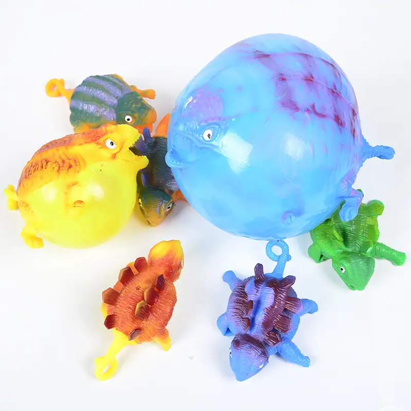Dinosaur Squishy Toys Antistress Inflatable Animal Toy Squeeze Soft Ball Balloon Cute Funny Kids Gifts Halloween