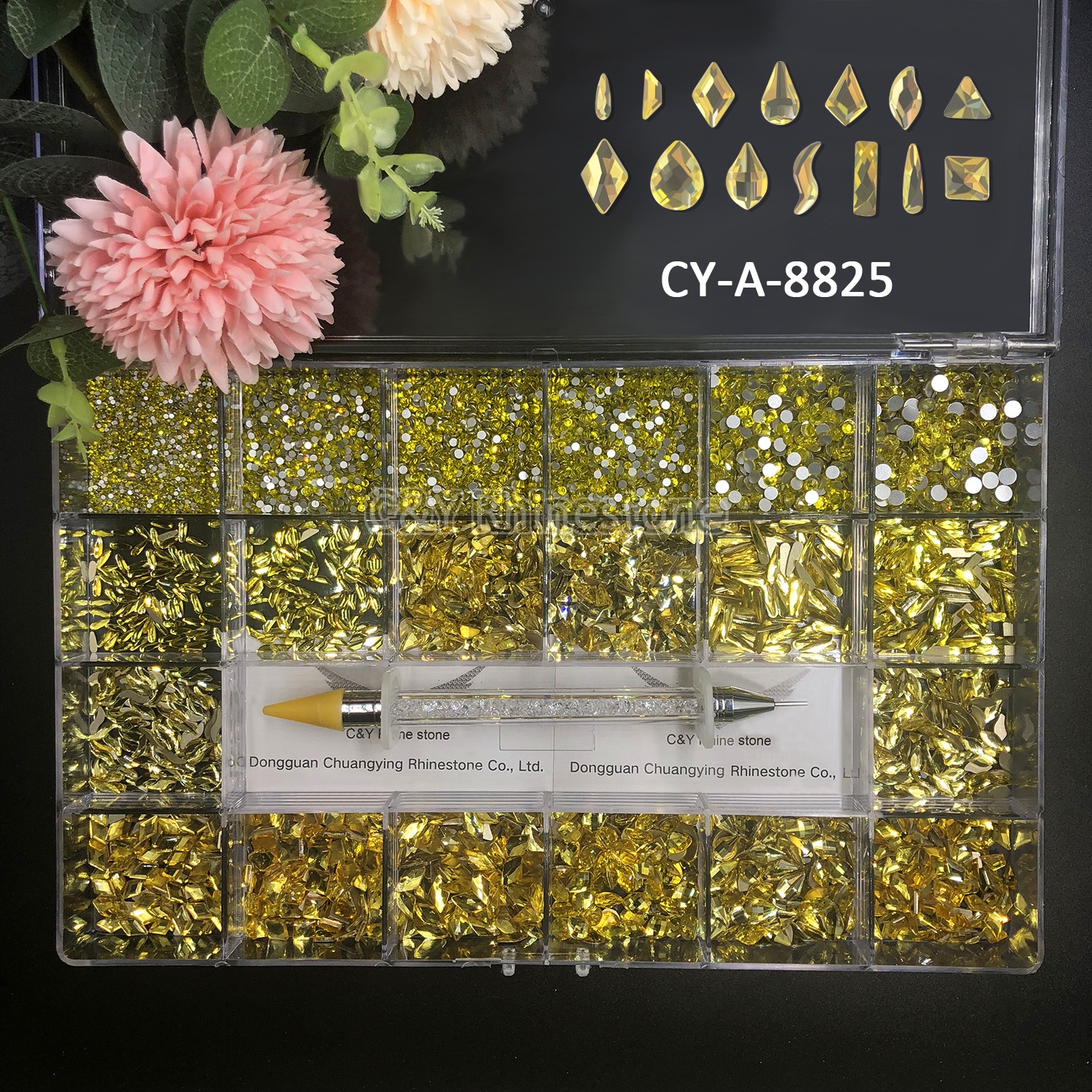 Большие стеклянные камни C & Y SS20 для ногтевого дизайна, кристаллы размера, стразы в форме ногтей, плоские стразы