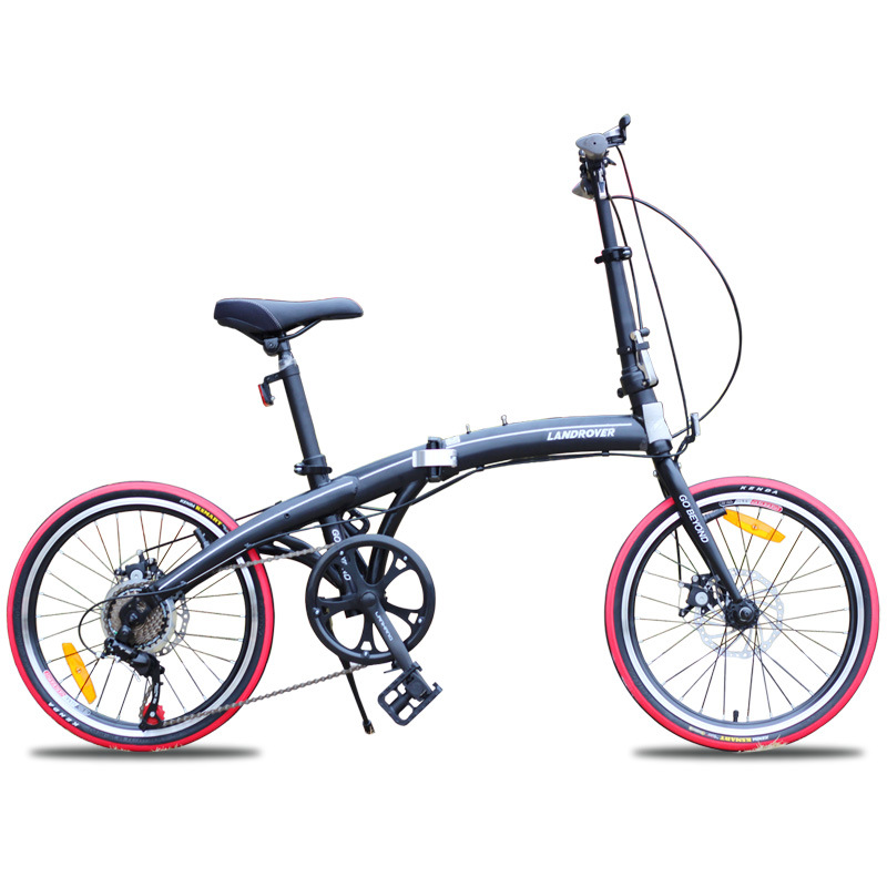 Ultralight Folding Bike 20 inch 7 speed Front and Back Disc Brake Portable Mini Bicycle Road Bike Adult Student Bicycle