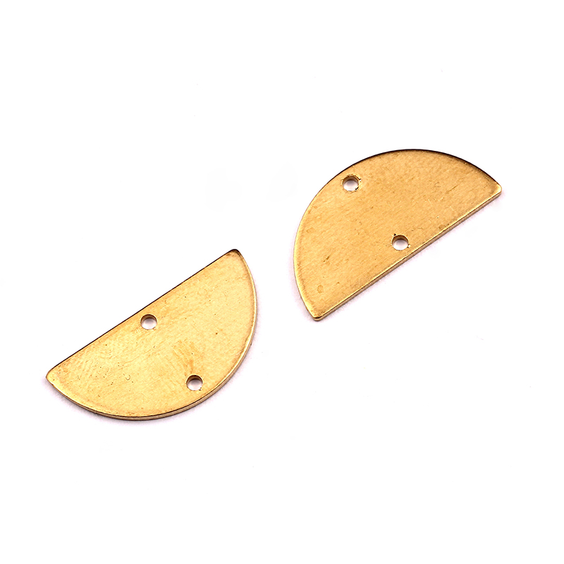 PP1239 - 12 шт. Новый атмосферный простой латунный Соединитель с 2 отверстиями