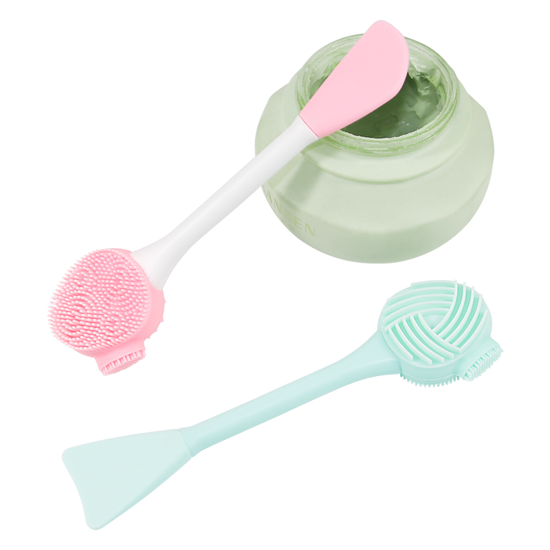 Summer 2021 mint brushes exfoliating cepillos de silicona para mascarilla new facial silicone cleanser brush massaging