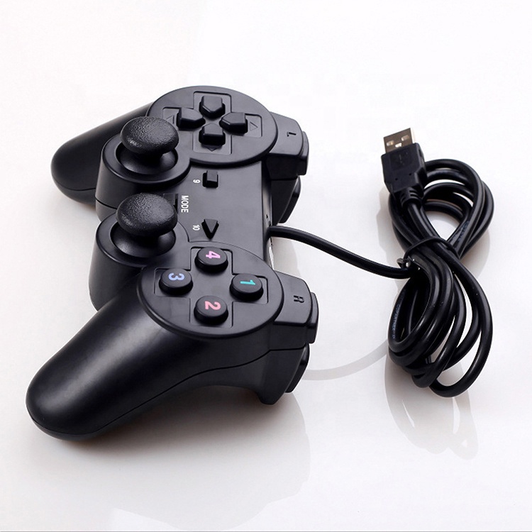 Оптовая продажа Dualshock 2 контроллер для PS2 встроенные двойные Вибромоторы видеоигровые консоли с чувствительным управлением