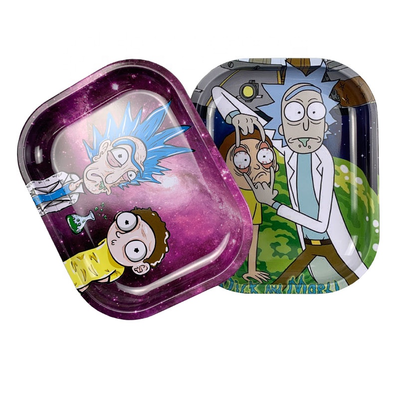 Новая акция, низкая цена, индивидуальный Ricky and Morty Rolling Tray, поставщик из Китая