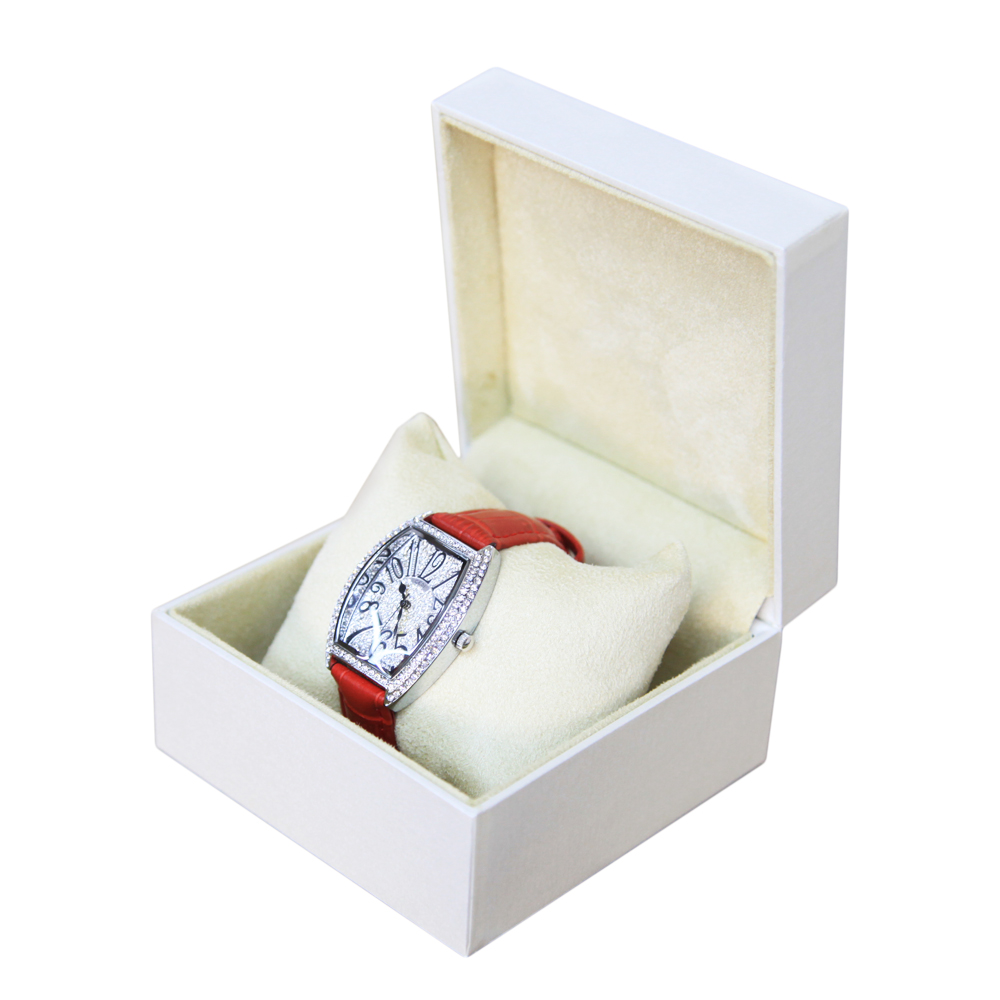 Luxury High Quality Custom Logo White Cardboard Paper Gift Packaging Single Watch Box