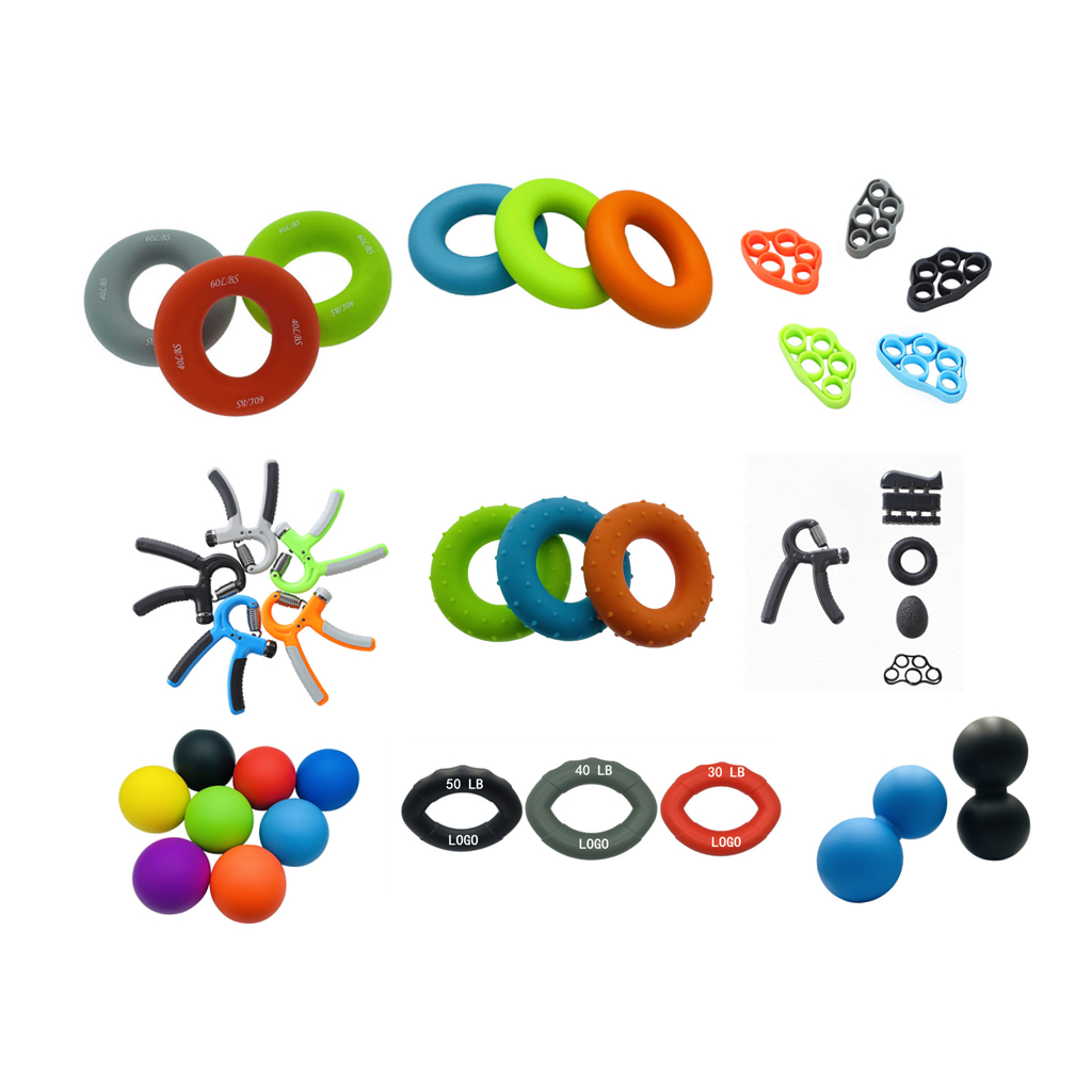 Silicone Rubber Finger Stretcher Grip ring Exercise Tension Toy Trainer