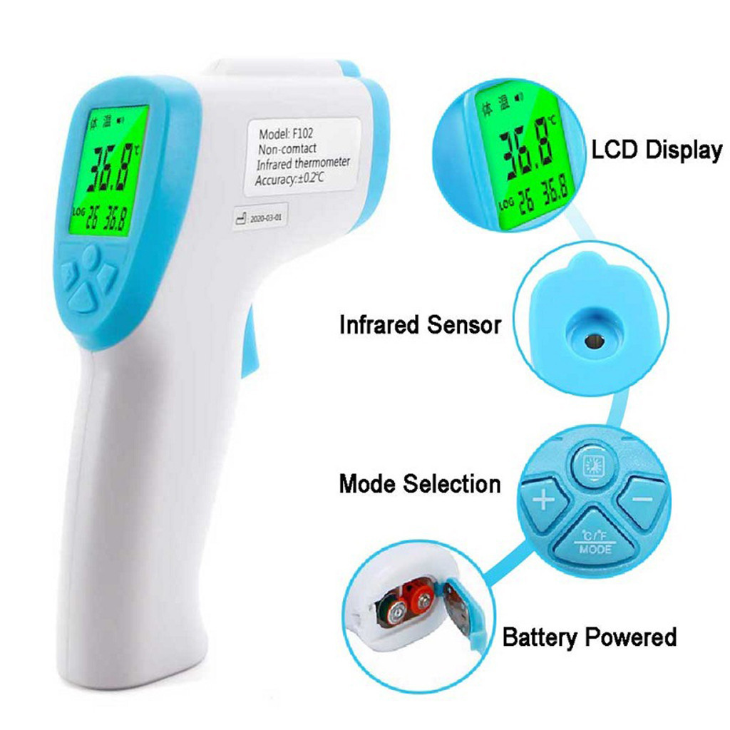 China supplier electronic temperature gun infrared no touch thermometer