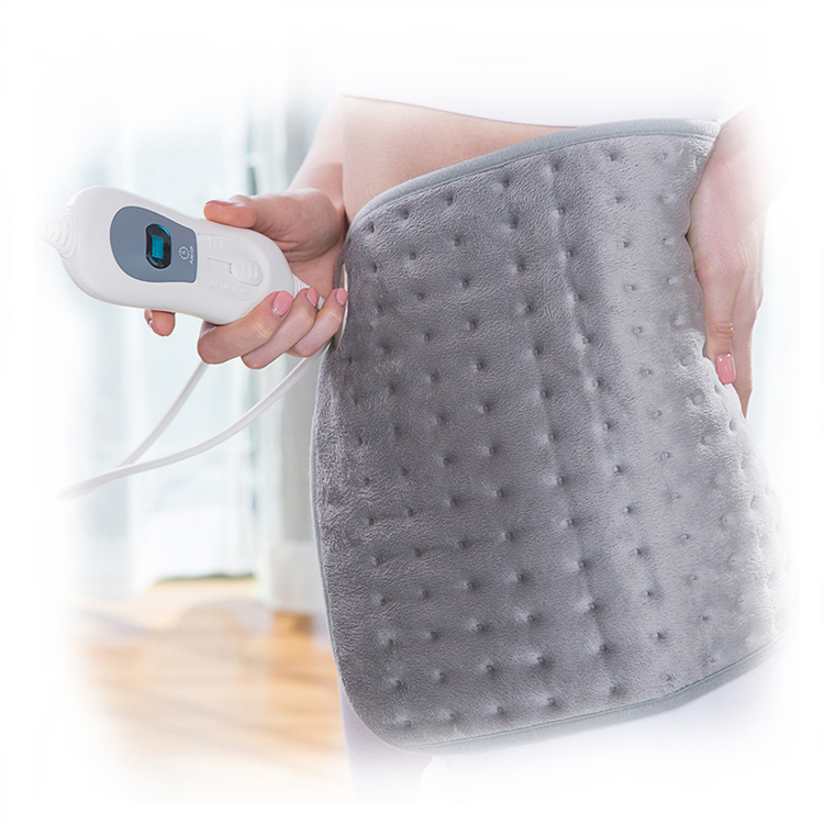 220V Cosy Fleece Material Comfortable 3Heating Setting Temperature Controlled Atuo Off Electric Heating Pad
