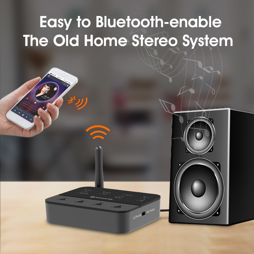 3 в 1 Bluetooth 5,0 аудио передатчик и приемник с aptX HD для av-ресивер, ТВ-приемник