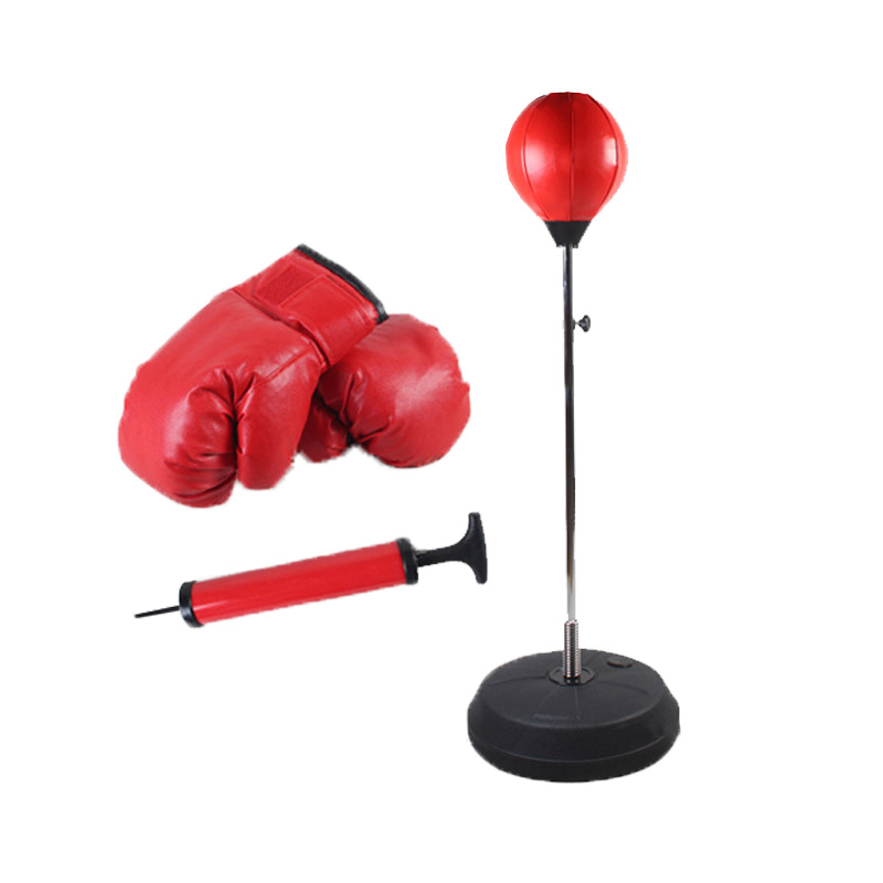 Height Adjustable Sit-up Speed Fitness Air Inflatable training Standing boxing ball