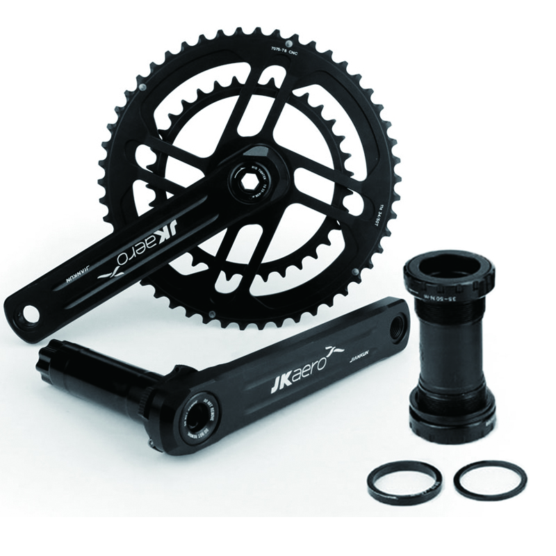 Ultra-light Hollow Integrated 34-50T / 39-53T Road Cranksets Aerospace Bicycle Crank   Chainwheel with Threaded BB29