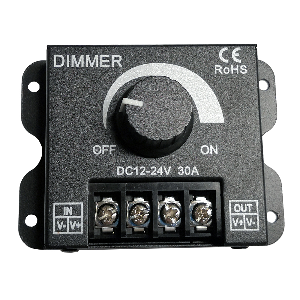 DC12V-24V 30A одноцветной светодиодной ленты, осветительной Ручка выключатели со светодиодным индикатором
