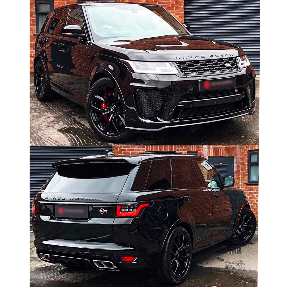 Высококачественный полипропиленовый Пластиковый корпус для Range Rover Sport L494 2014-2017, обновление до 2020 года, стиль SVR, бампер, брызговик, фара