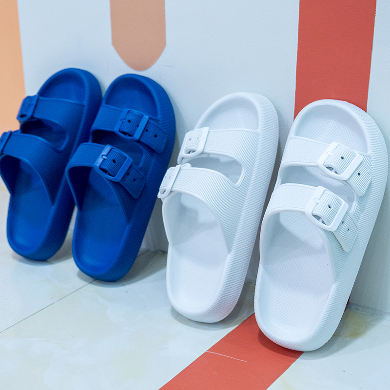 2021 New Summer Fashion Thick Bottom Step On Shit Feeling Eva Sandals And Slippers Women Outdoor Indoor Sandals With Buckle