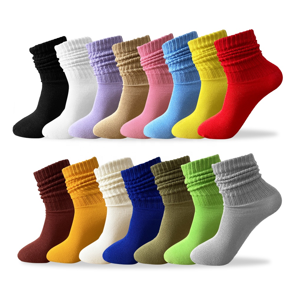 Uron custom lazy lady slouch socks красочные хлопковые пушистые носки, носки с избыточным весом