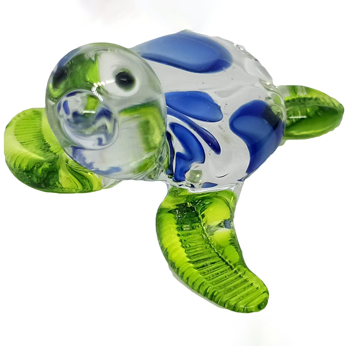 Craftnity Sea Turtle Handmade Animals,Hand Blown Glass Figurines Tiny Miniature Doll,House Art Home Decor Collectible Best