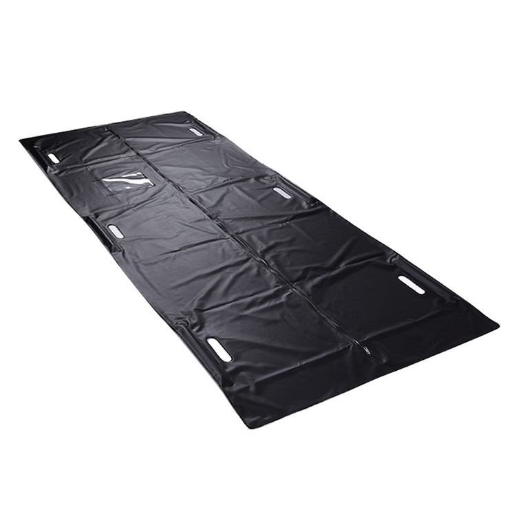 disposable PVC dead body bag 220*90cm with built-in handle