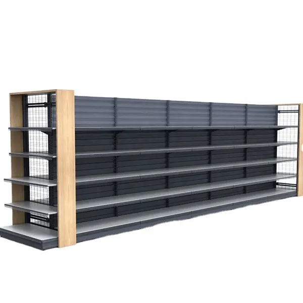 Modern retail shop gondola shelving system grocery store used display units shelving for sale