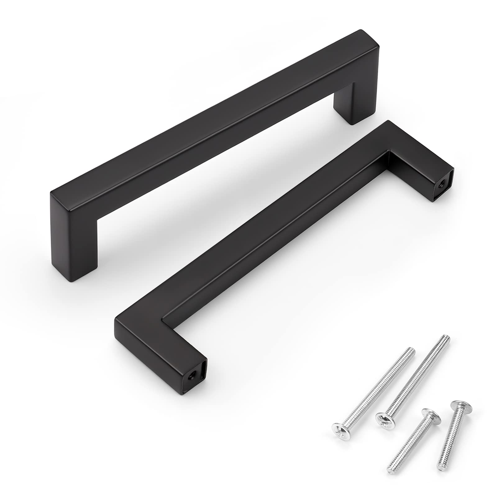 Popular Square Hollow Cabinet Hardware Kitchen Door Cabinet Pulls Simplicity Stainless Steel Furniture Handles Cabinets