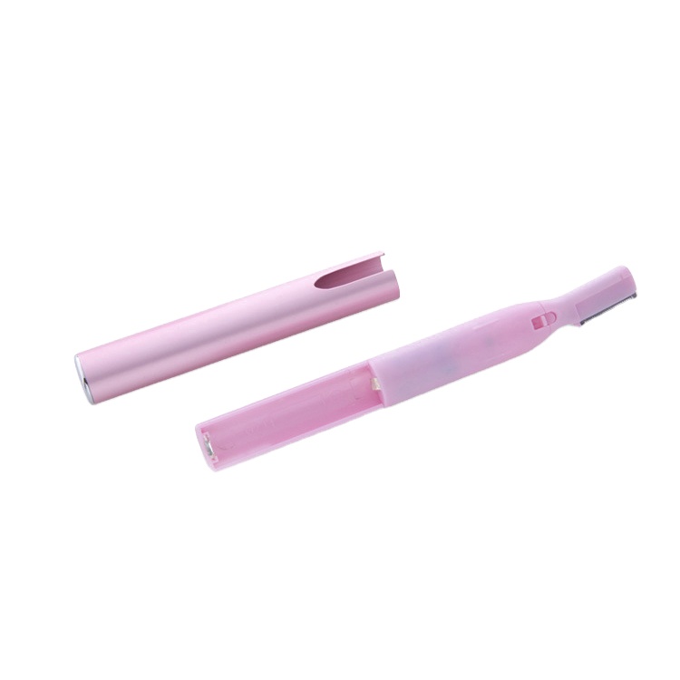 Custom Colorful Plastic Handle Lady Electric Eyebrow Trimmer