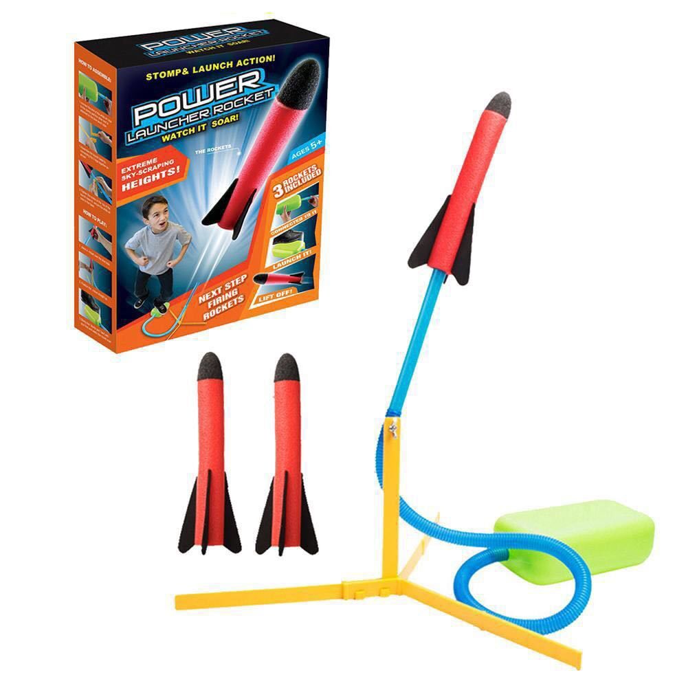 Hot Selling Eva Foam Rocket Launcher For Kids Rocket Toys For Child Pedal Model Rocket
