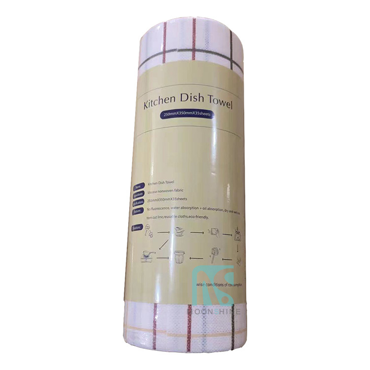 korean high quality non woven kitchen dish cloth or lazy rags in 100% viscose nonwoven fabric