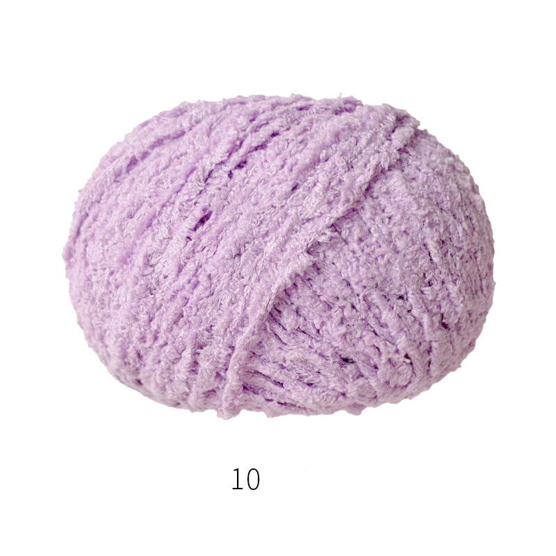 Bojay New Design Fancy Yarn Fluffy Knitting Yarns For Hand Knitting Crochet Dolls 100% Polyester Yarn