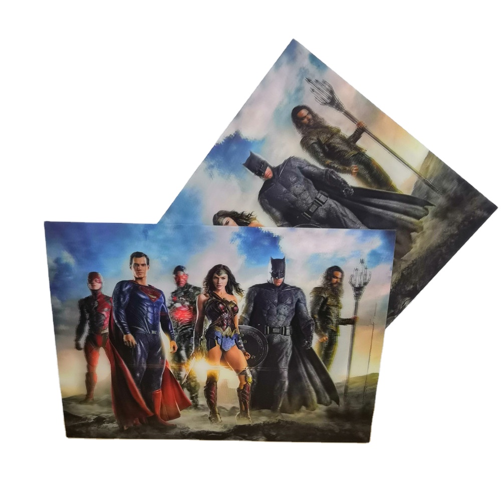 Супер герой кино lenticular 3d плакат 3d искусство
